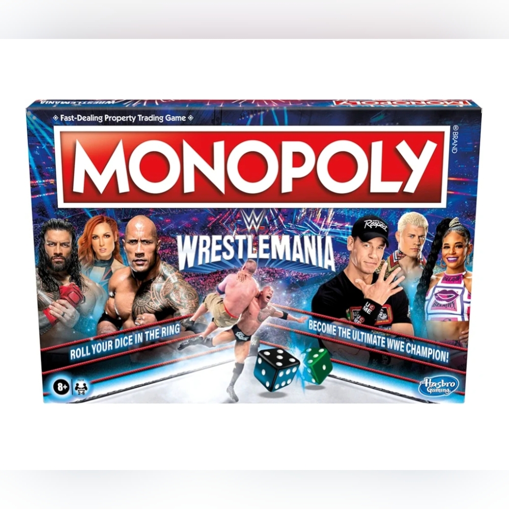 BNIB Hasbro Gaming Monopoly: Wrestlemania Edition Board Game